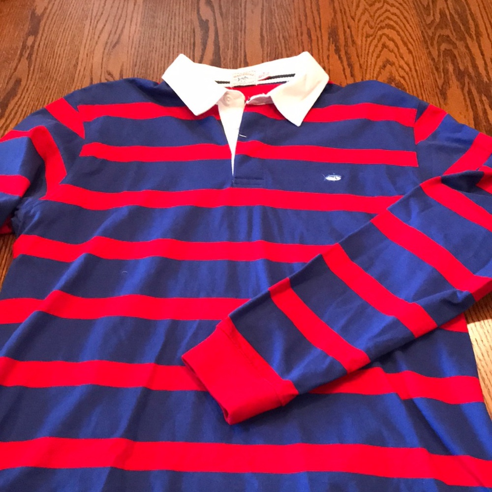 Polo red and blue stripe